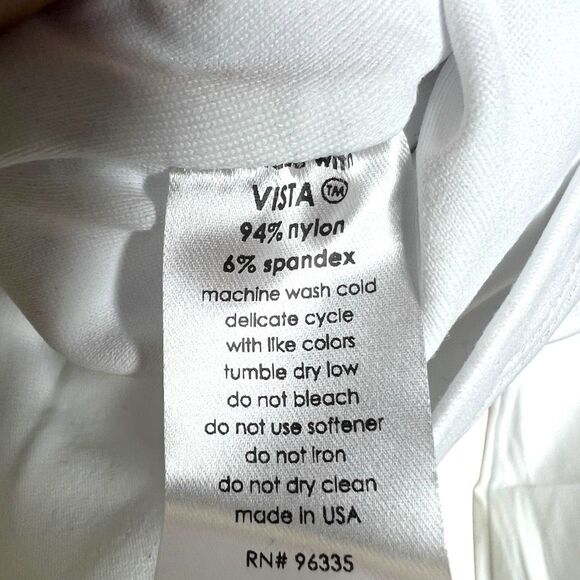 NEW Susana Monaco Square Wire Long Sleeve Crop Top Sugar Large - Picture 5 of 13